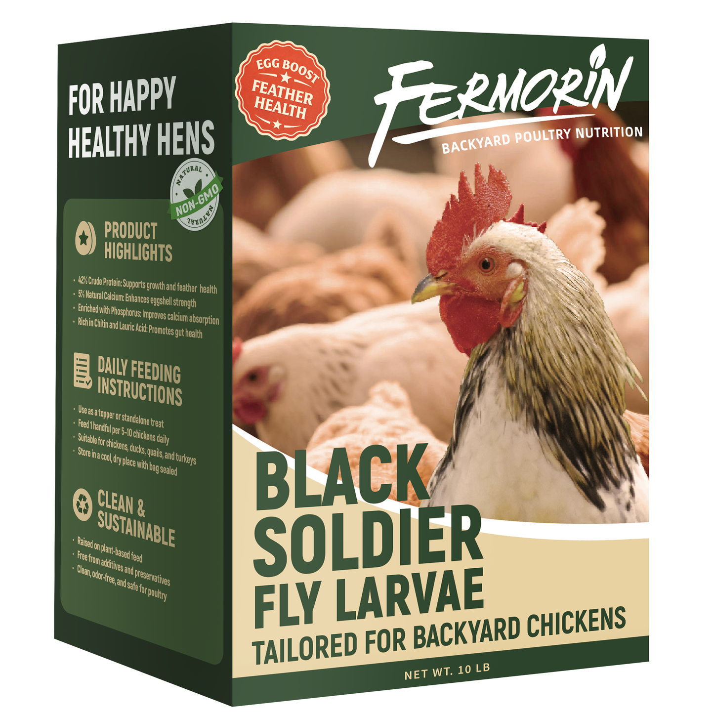 Dried Black Soldier Fly Larvae for Poultry – High-Protein Treats